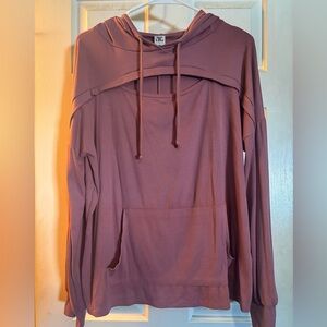Sew In Love Mauve Hooded Top